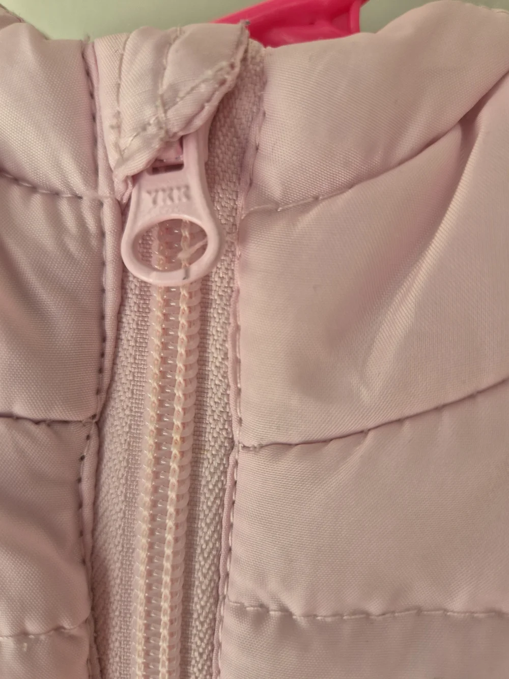 Lupilu Girls Pink Hooded Puffer VGirls Light Pink Puffer Vest with Horse Graphic